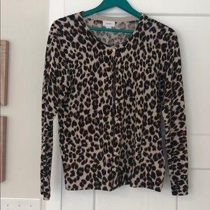 Animal print cardigan
